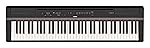 Yamaha P-121B 73-Key Digital Piano, Black
