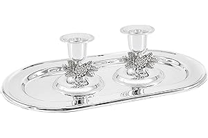 Dreidel Company Shabbat Candlesticks Candle Holders Silver Plated