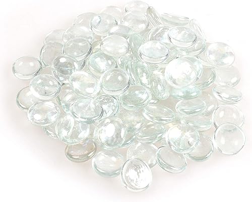 Miniatura 6 de Cuentas redondas reflectantes de mármoles de vidrio, grava, relleno de jarrones, chips para hoguera, pecera, acuario, suculentas, decoración de