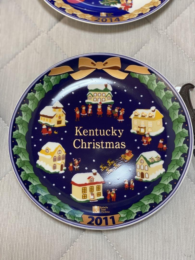 Amazon.co.jp: ケンタッキークリスマス絵皿パーティーバーレル11枚