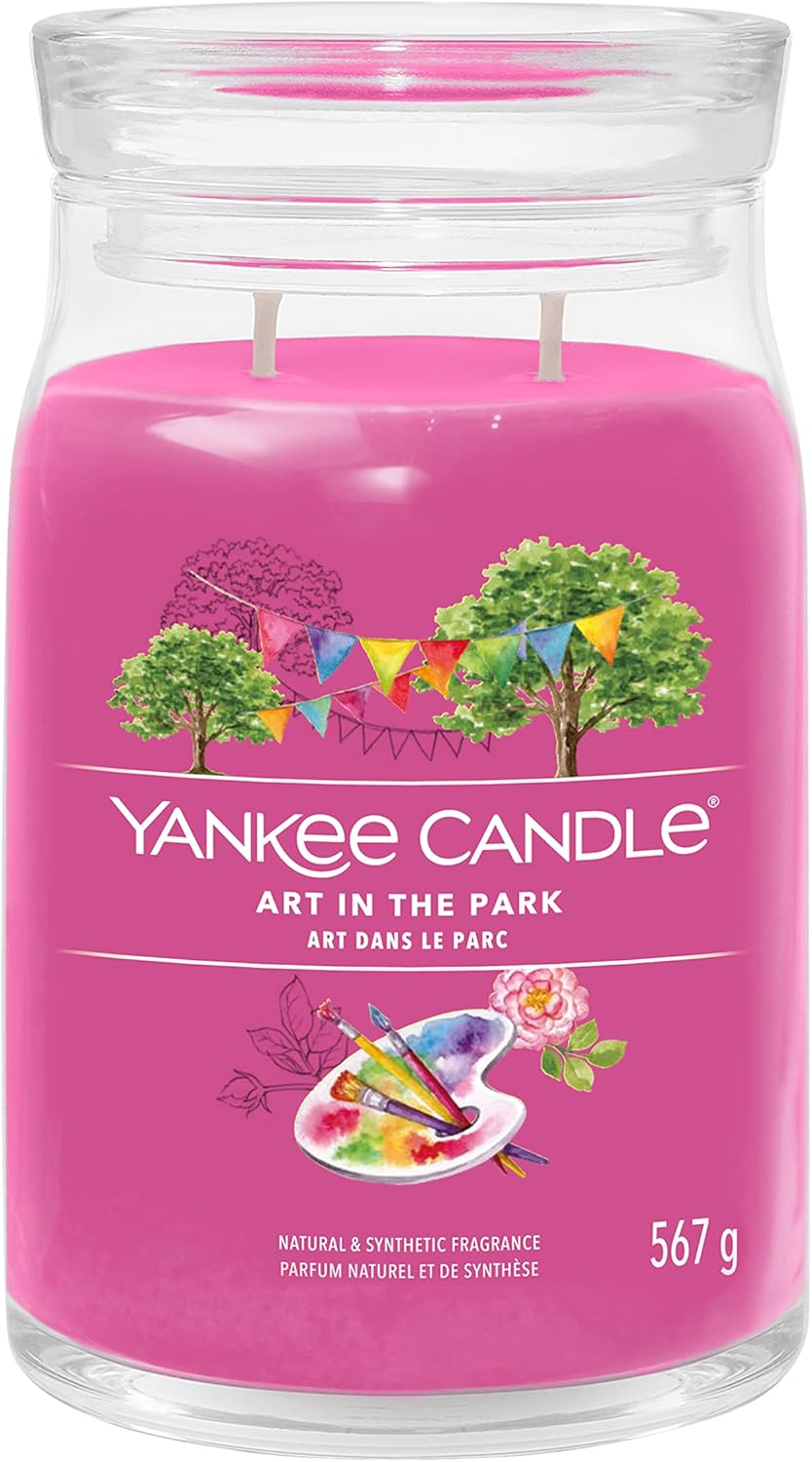 Yankee Candle Signature Scented Candle | Art in The Park Large Jar Candle with Double Wicks | Soy Wax Blend Long Burning Candle | Perfect Gifts for Women