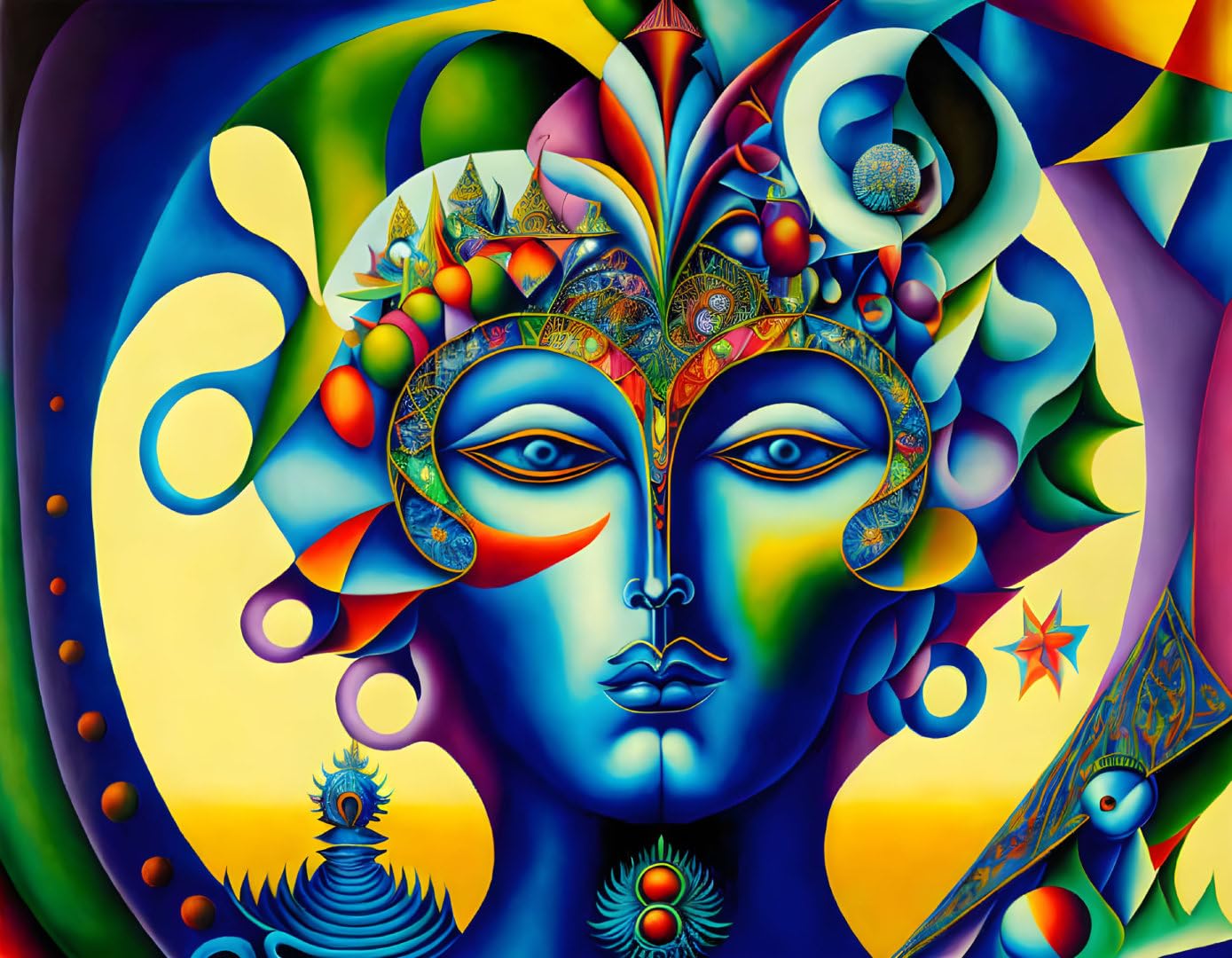 Poster sur toile Fantastic Phantasy Human SERENDIPITP 58x90 cm sans cadre pour salon
