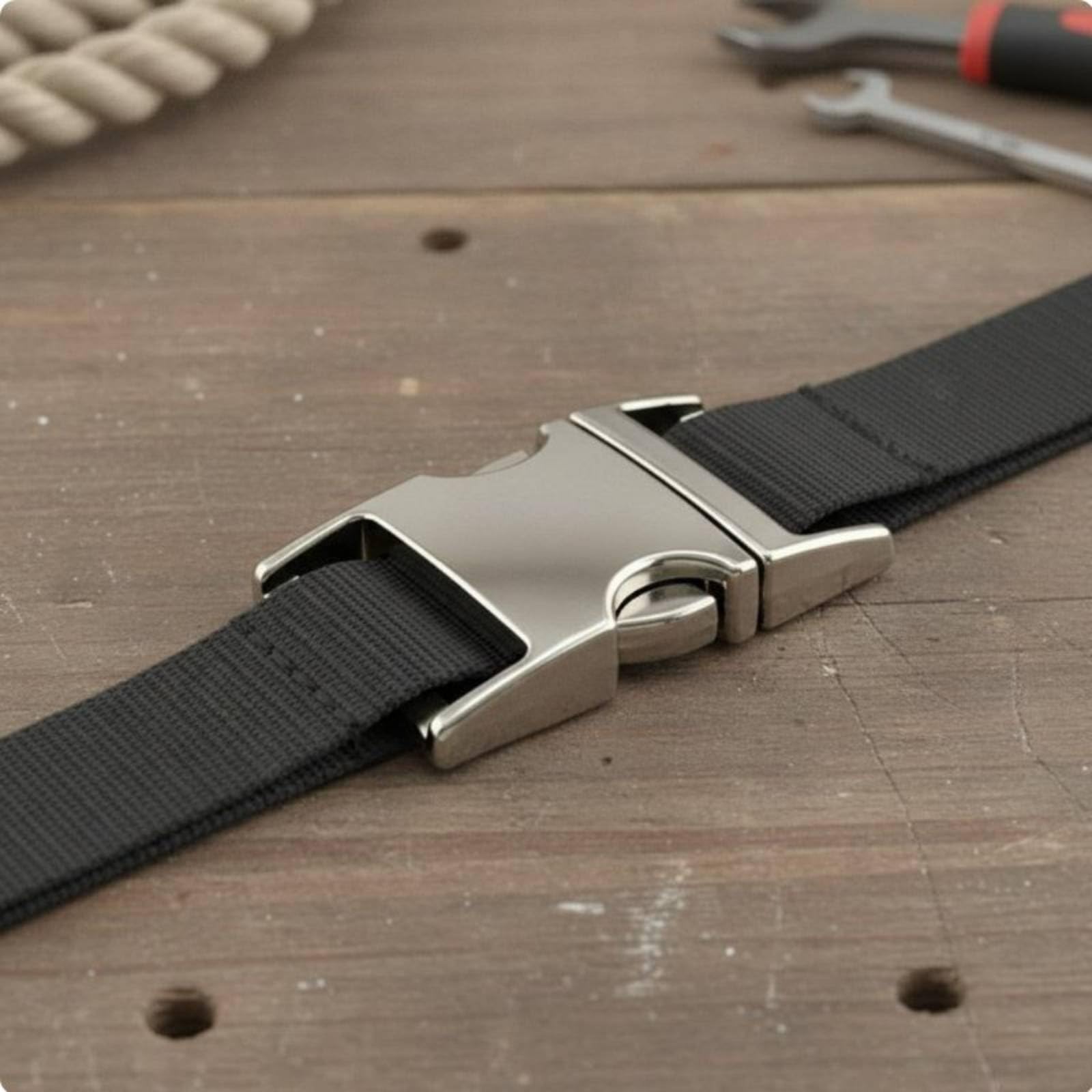 Fibbia a Sgancio Rapido Fibbia Lato Chiusura Cinghia Gancio Cinturino in Metallo Robusto in Lega di Zinco Adatta a Bagagli Collari Attrezzatura Outdoor Bricolage