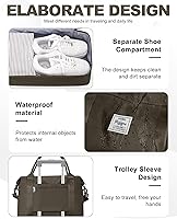 Vista 59 de Bolsa de viaje para mujer, bolsa deportiva para gimnasio, H-Negro