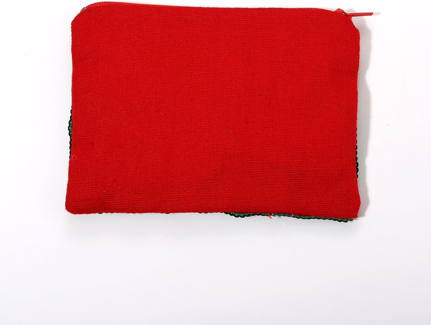 Christmas Coin Purse for Women Beaded Holly Jolly Pouch Bag Be Merry Joy Purse Handmade Small Change Purse Wallet with Zipper Christmas Outfits Accessories Gifts (Style B) - Image 6