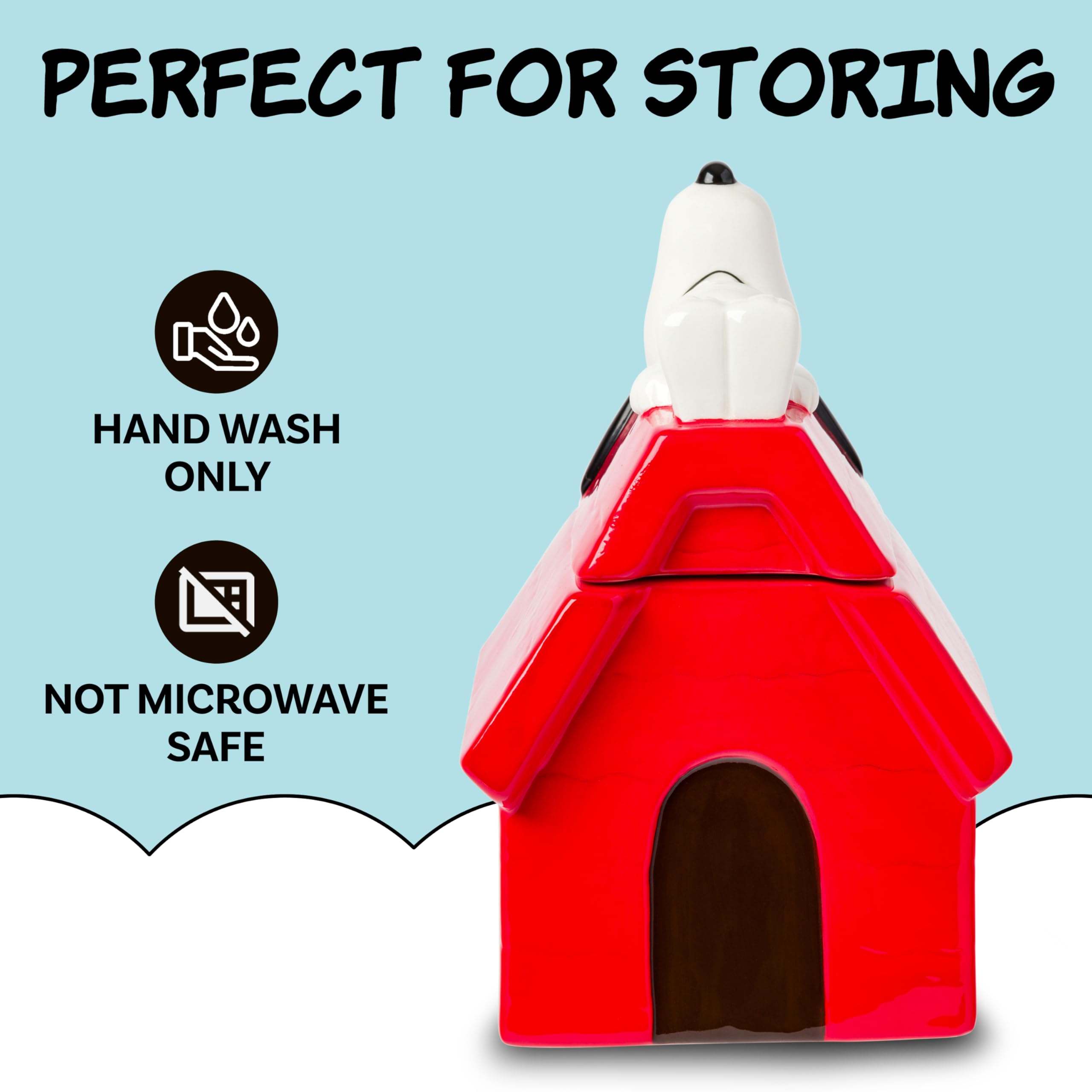 Silver Peanuts Sculpted Ceramic Jar with Snoopy and Snoopy's House