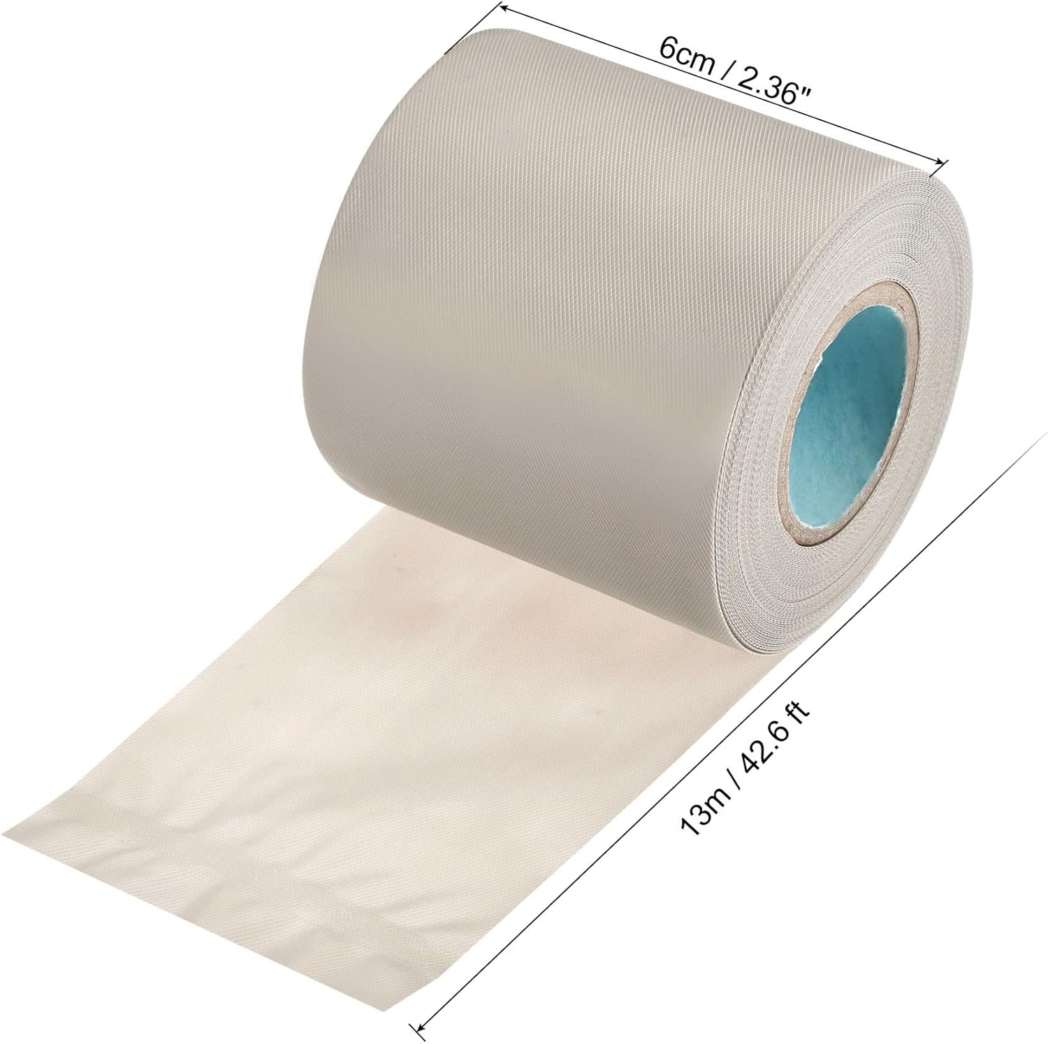 MECCANIXITY Pipe Wrap Tapes Non-Adhesive 6cmx13m Protective Waterproof Tube Protector for Air Conditioner HVAC Pipes, PVC Grey Pack of 5