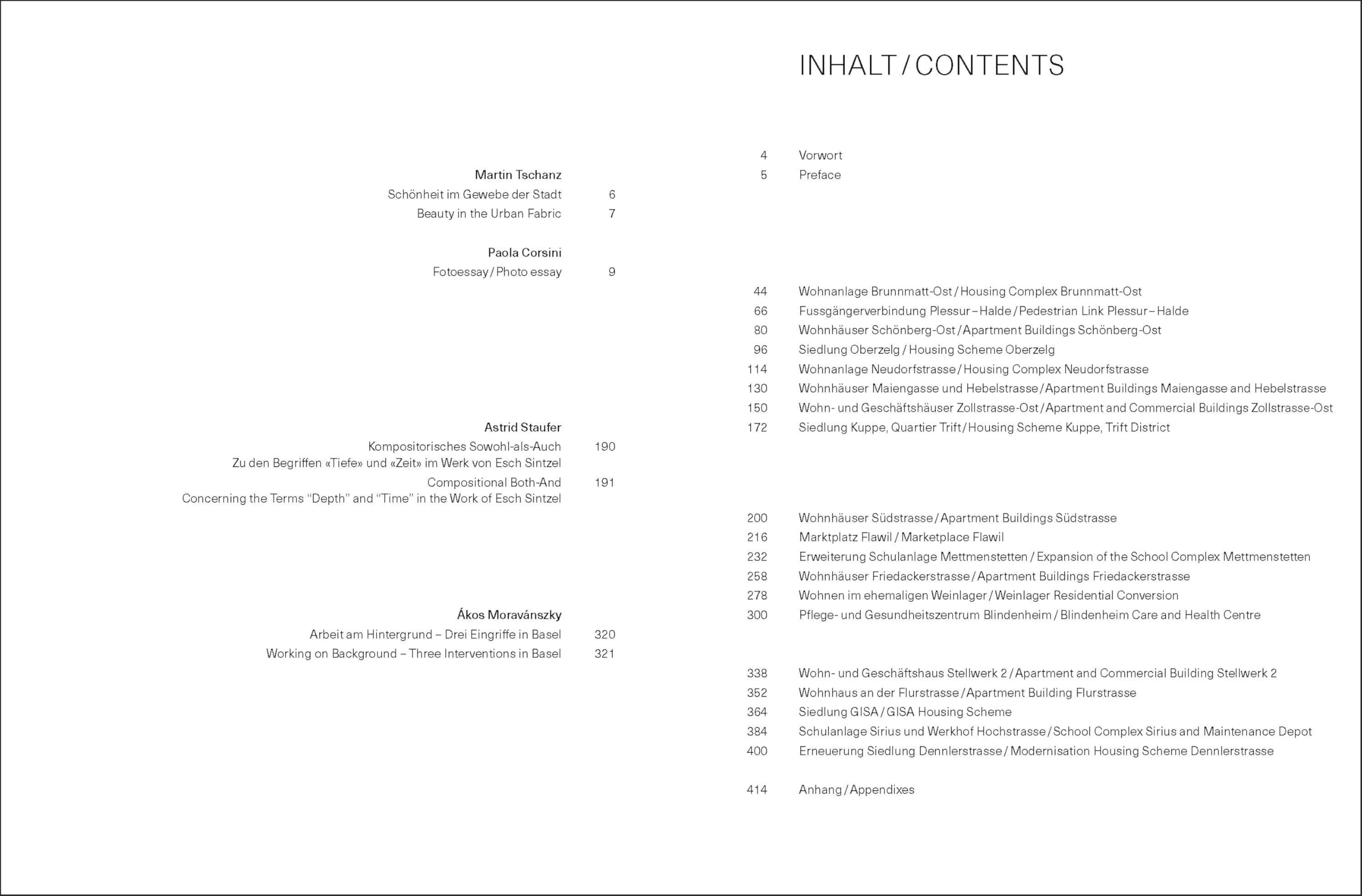 Esch Sintzel Architekten: Bauten und Projekte