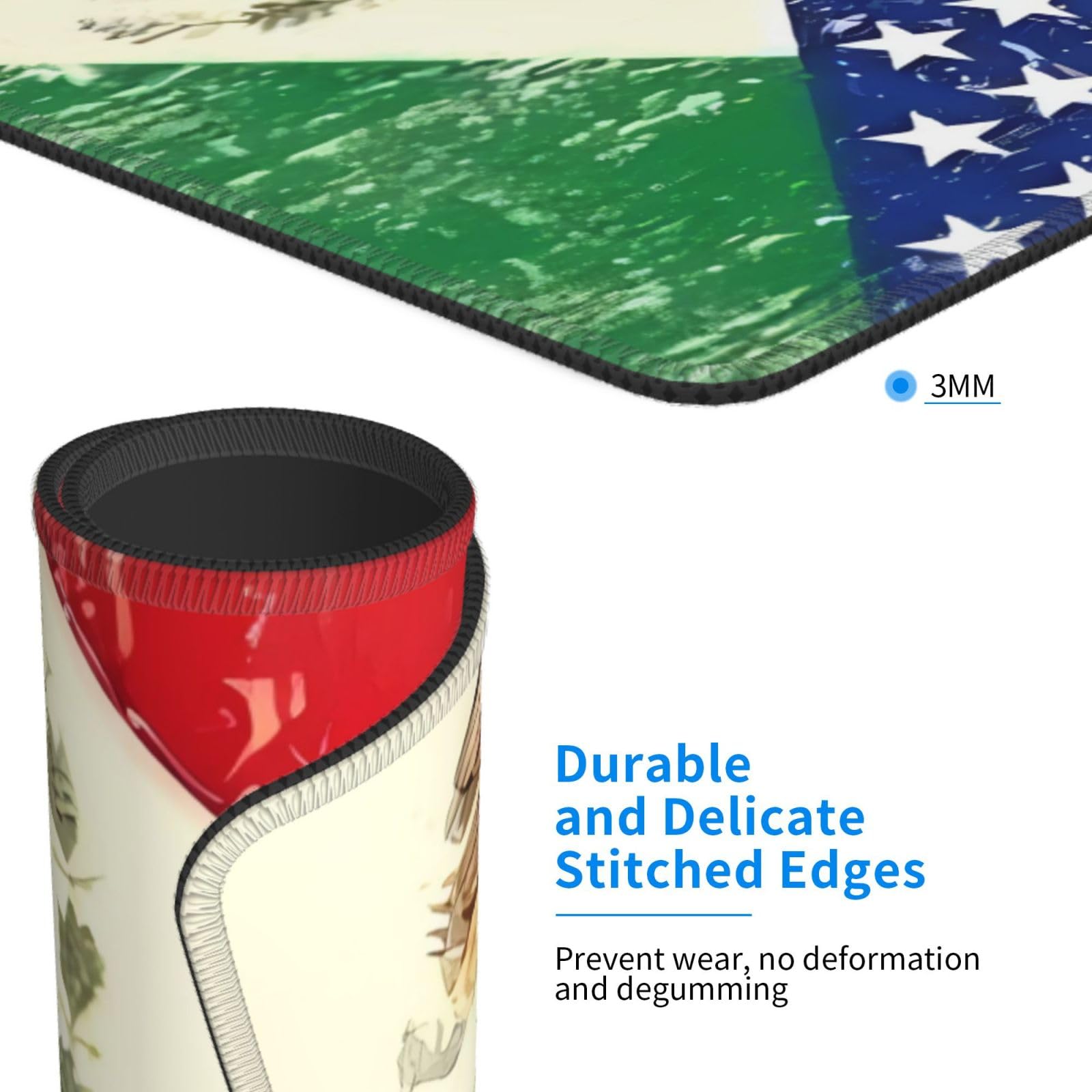 Tappetino Per Mouse Messicano 240x200mm - Design Etnico Colorato Con Base Antiscivolo In Gomma Naturale - 4