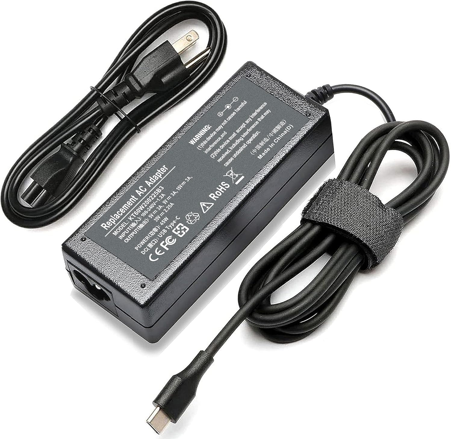 45W USB C Chromebook Charger Compatible with HP Chromebook Type C