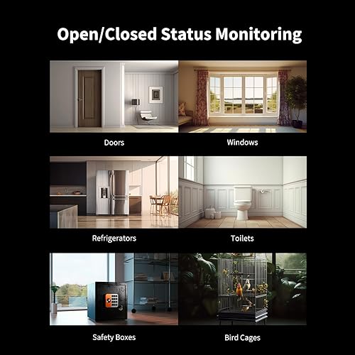 Miniatura 6 de Aqara Sensor de Puerta y Ventana P2, Matter Over Thread, Requiere Enrutador Fronterizo Thread, Sensor de Contacto con Alarma Remota y Automatización