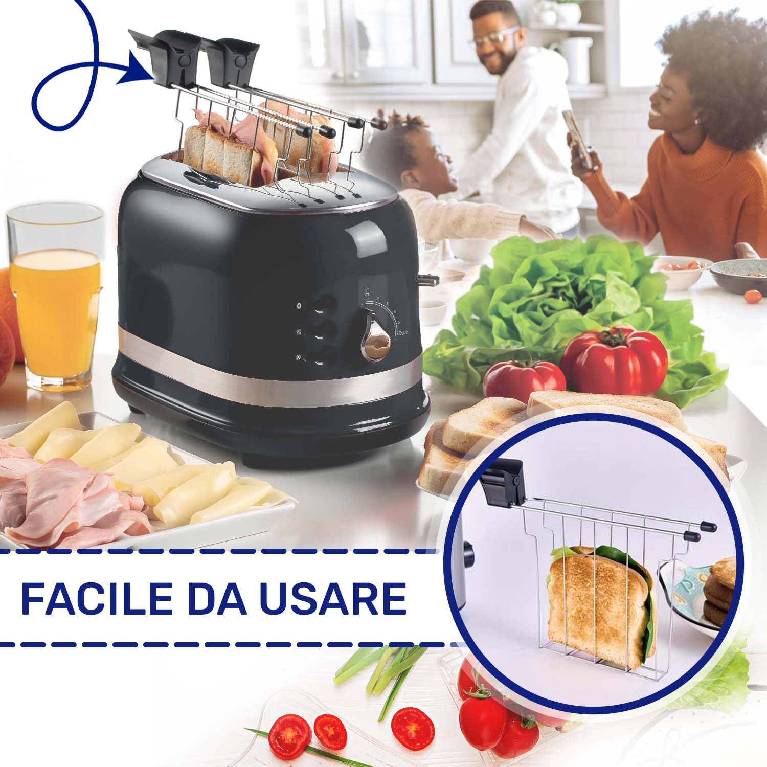 MONTERAL 2 Pezzi Pinze per Tostapane con Codice Originale AT6236002910 per Ariete 149 Moderna - Garanzia di 10 Anni