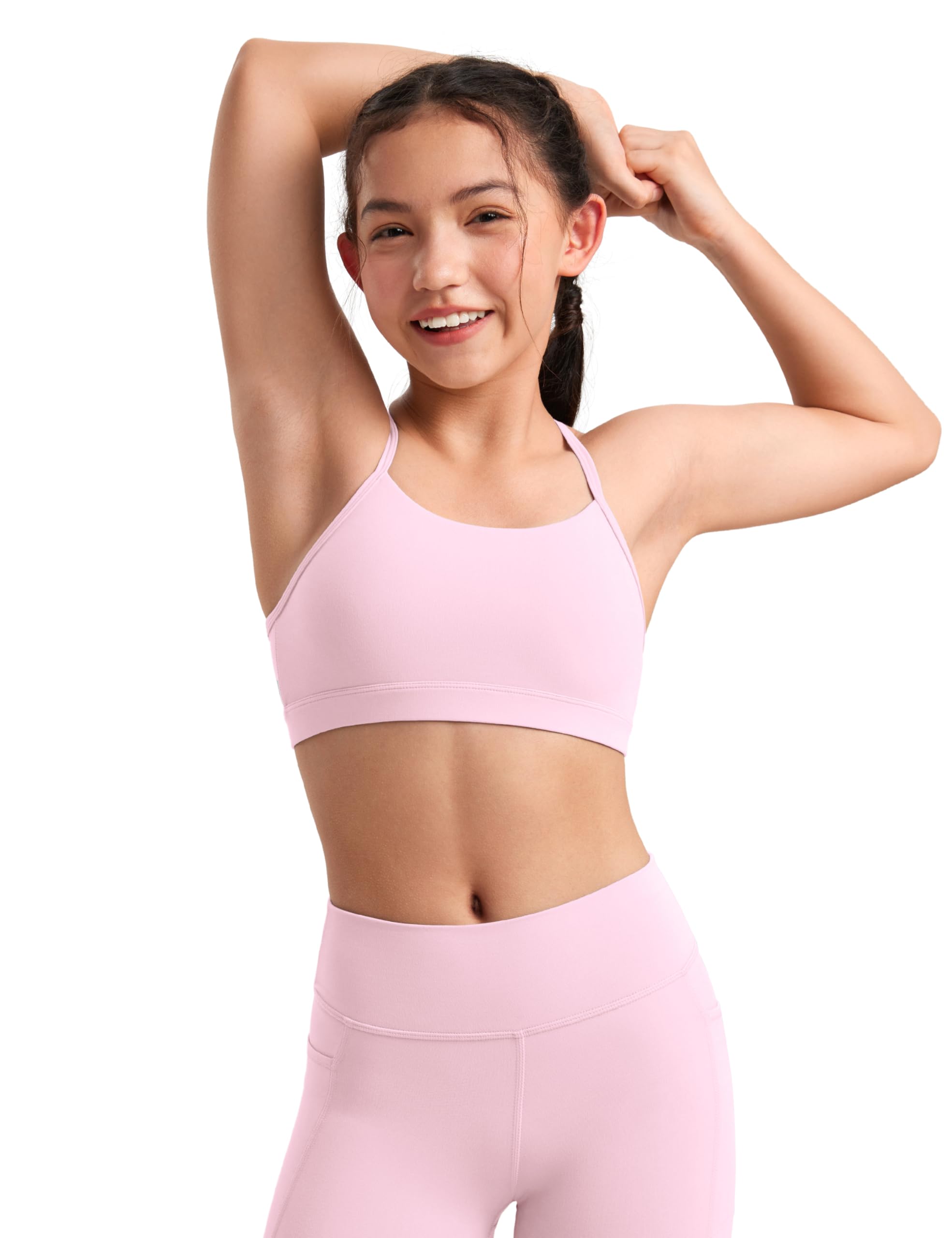 CRZ YOGA Girls Butterluxe Y Back Sports Bra