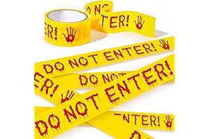 Caution Halloween Tape 4.8cmx25m Yellow