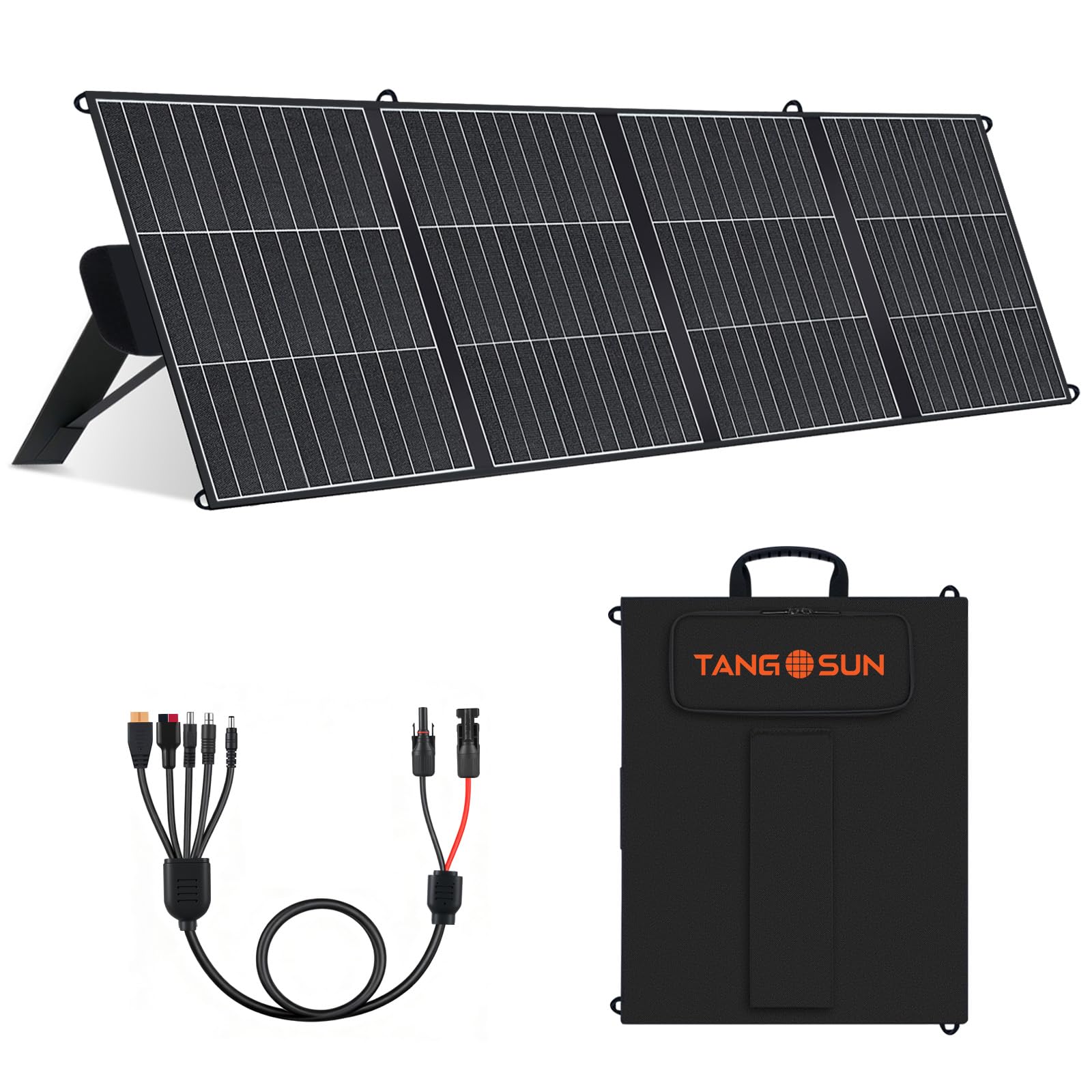 Przenośny panel słoneczny 200 W do elektrowni, 25% wysokowydajna składana ładowarka solarna HPBC, wodoodporność IP65 ETFE, lekkie rzemiosło, idealna do kampera i zasilania awaryjnego poza