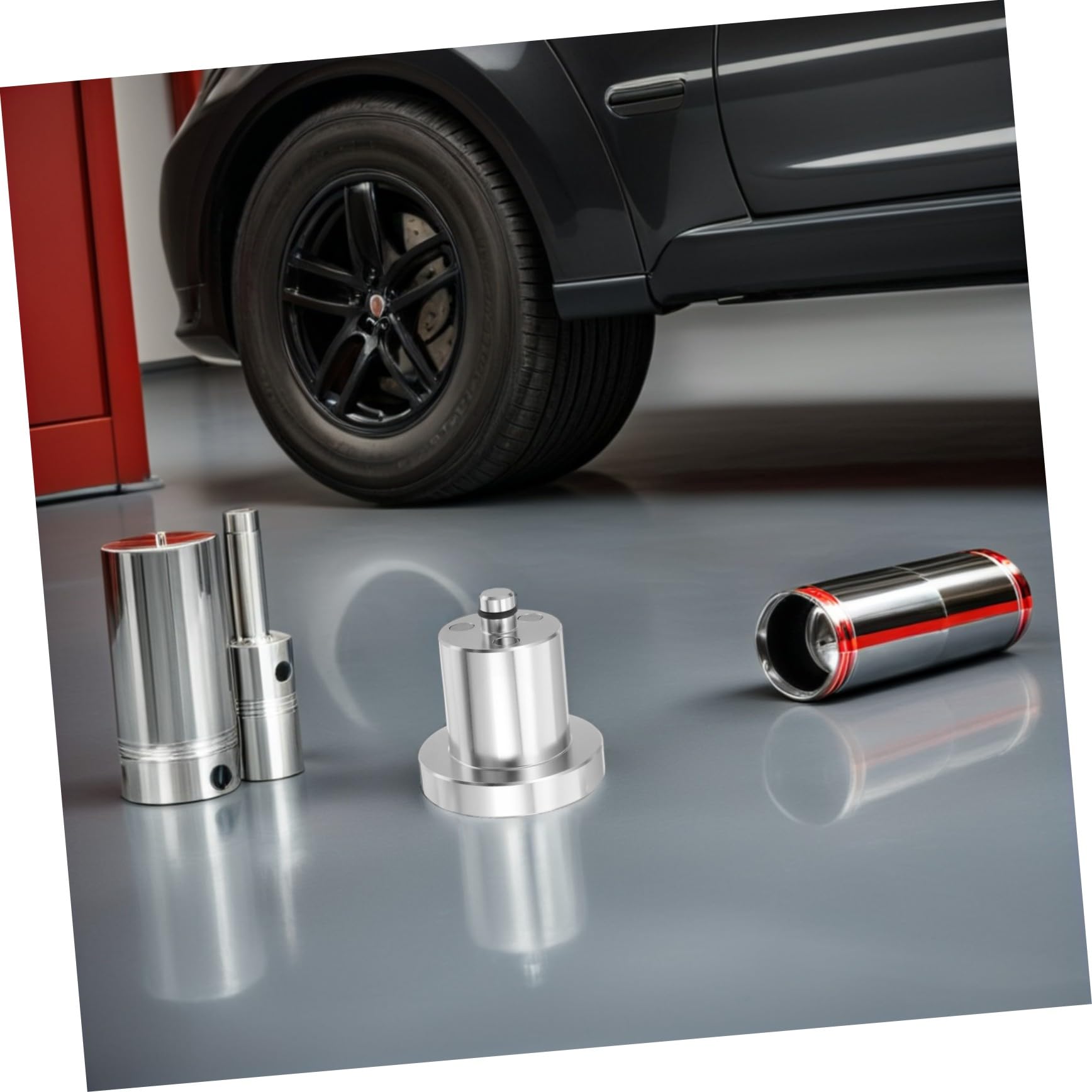 Holibanna 4 Stück Teiliges Aluminium Lift Pad Wagenheber Adapter Stoßdämpfend Hebepunkt Schutz für Pkw LKW Hydraulikwagenheber Werkstatt Zubehör