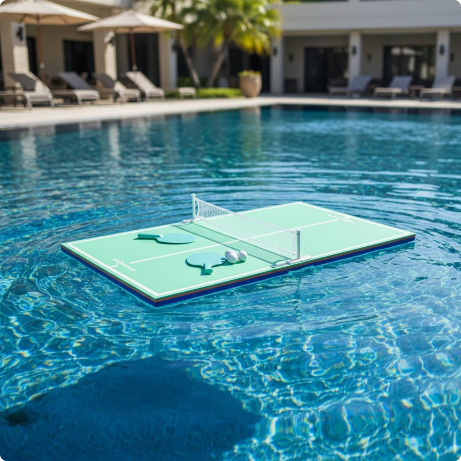 Qianly Tavolo Tennis da Tavolo Pong Pieghevole | Leggero, Stabile, Tavolo tennis da tavolo Pong con Rete, per Giardino, Bambini