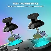 Vista 3 de Turtle Beach Afterglow Wave Wireless RGB Gaming Controller - Officially Licensed for Nintendo Switch 2, Nintendo Switch/Switch Lite/OLED - TMR Negro