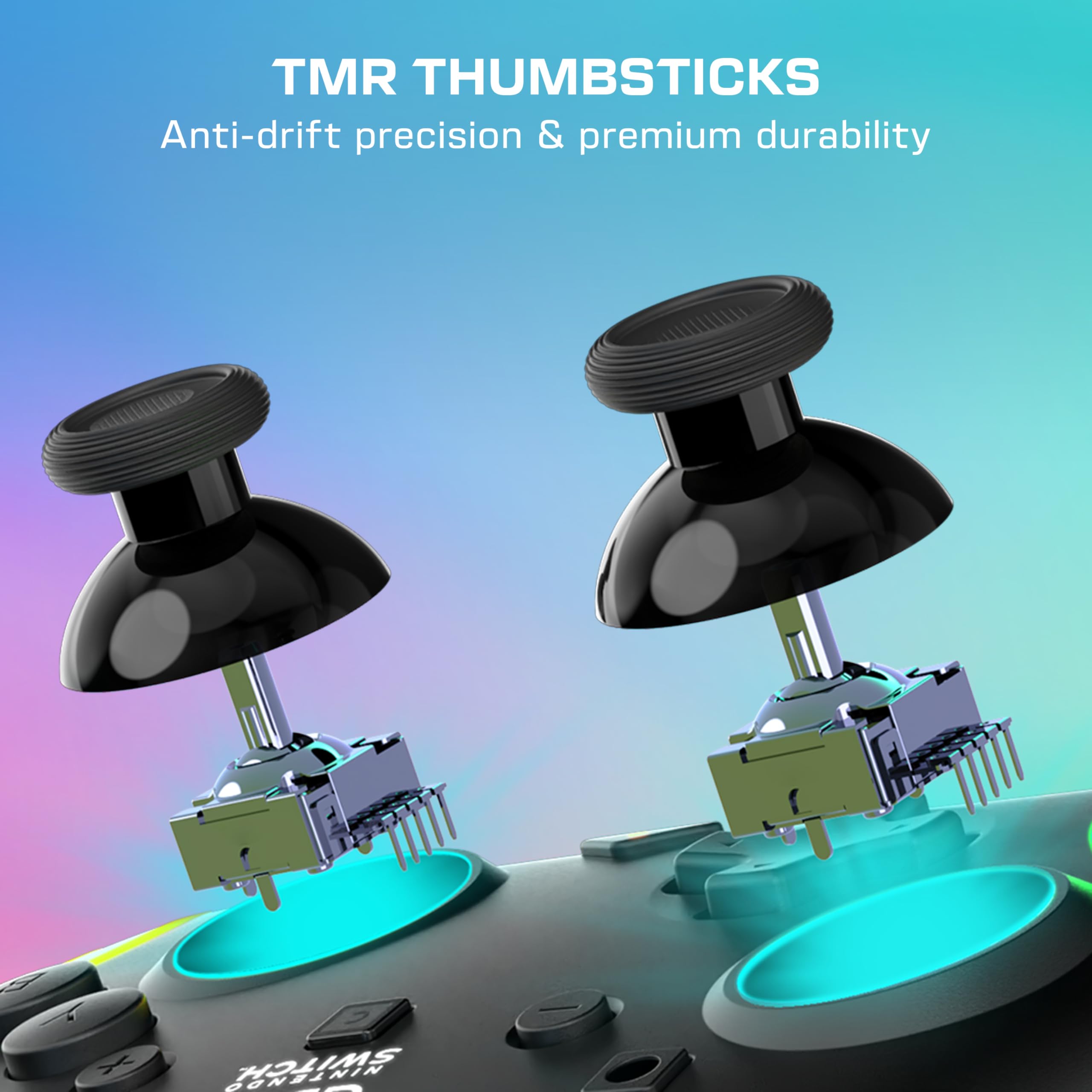 Turtle Beach Afterglow Nero Controller da gaming RGB wireless con licenza ufficiale per Nintendo Switch 2