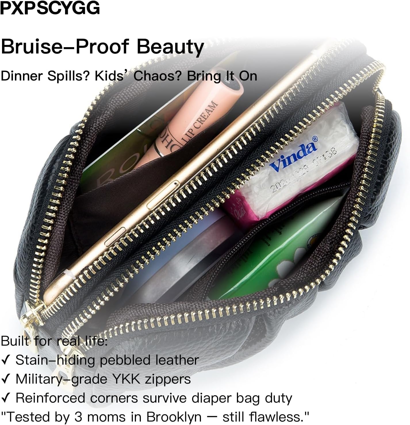 Genuine Leather Wristlet Wallets for Women | Ruched Clutch Design, Stylish Wristlet Purse