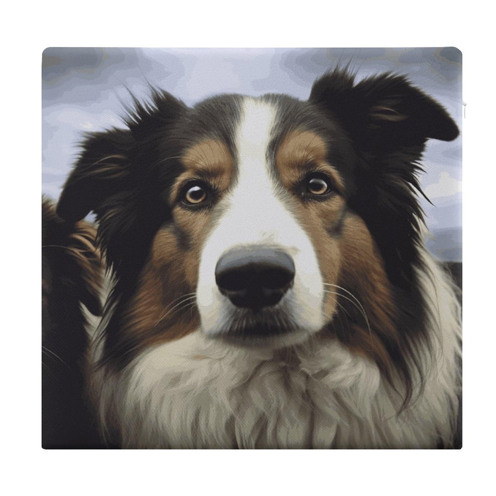Adfgyerh Style Sheep Dog Cushions Memory Foam For Adults, Seat Cushion Chair Pads Soft, Square Pillows For Dining, Kitchen, Office, Patio Chairs
