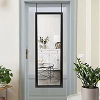 Vista 83 de NeuType Espejo arqueado de longitud completa, 71 x 32 pulgadas, espejo grande de cuerpo completo con marco de metal de aluminio, protección contra