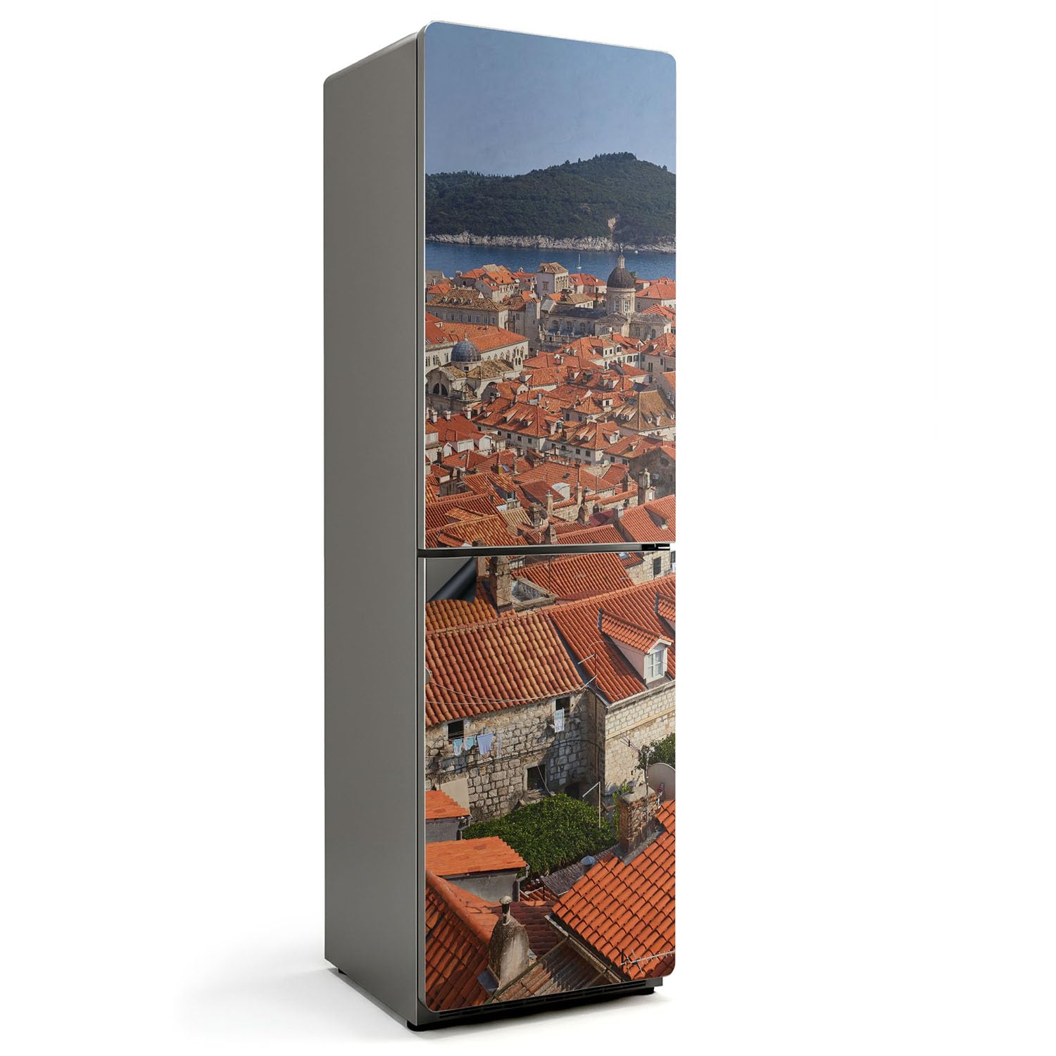 Tapis de cuisine magnétique 60x205 Toits d'une Ville côtière imperméable