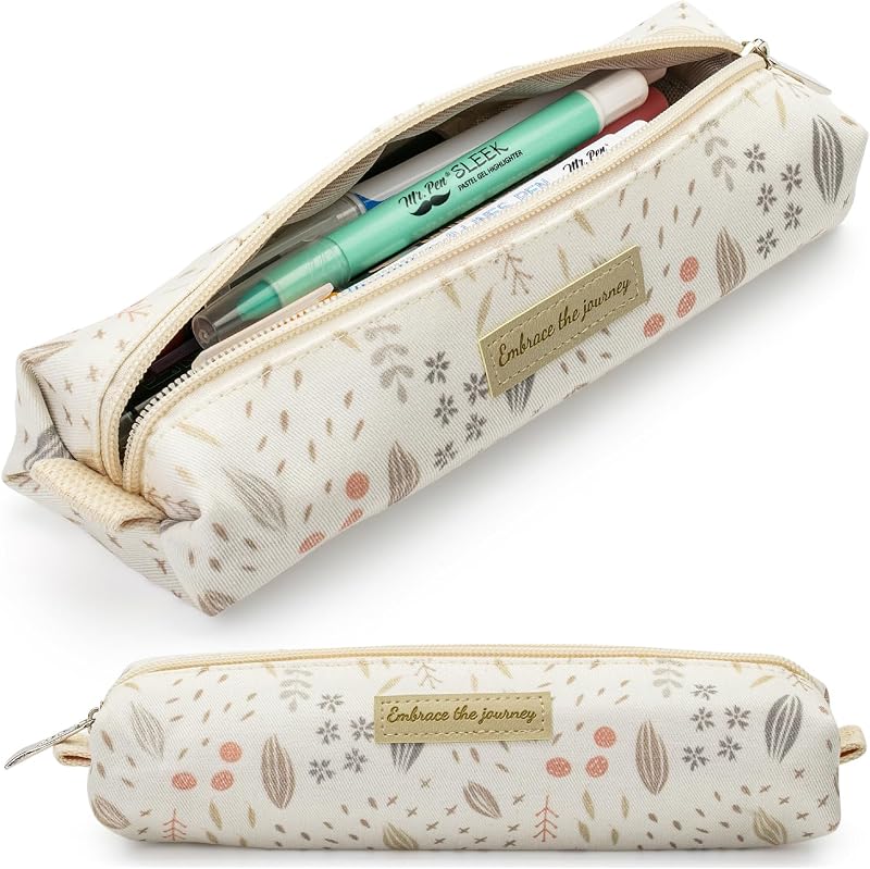 Mr. Pen- Lindo estuche para lápices, estuche multiusos de lona para lápices bíblicos | Cremallera suave, material de primera calidad, puntadas limpias, ideal para papelería, cosméticos, electrónica, escuela, oficina, viajes