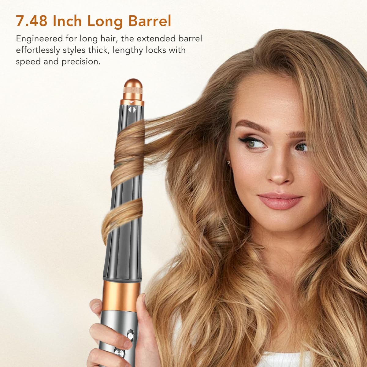Dyson conical Airwrap barrel 0.8” Amazon.com: ZEPHBLOW Long Conical Barrel for Dyson Airwrap  main image 4