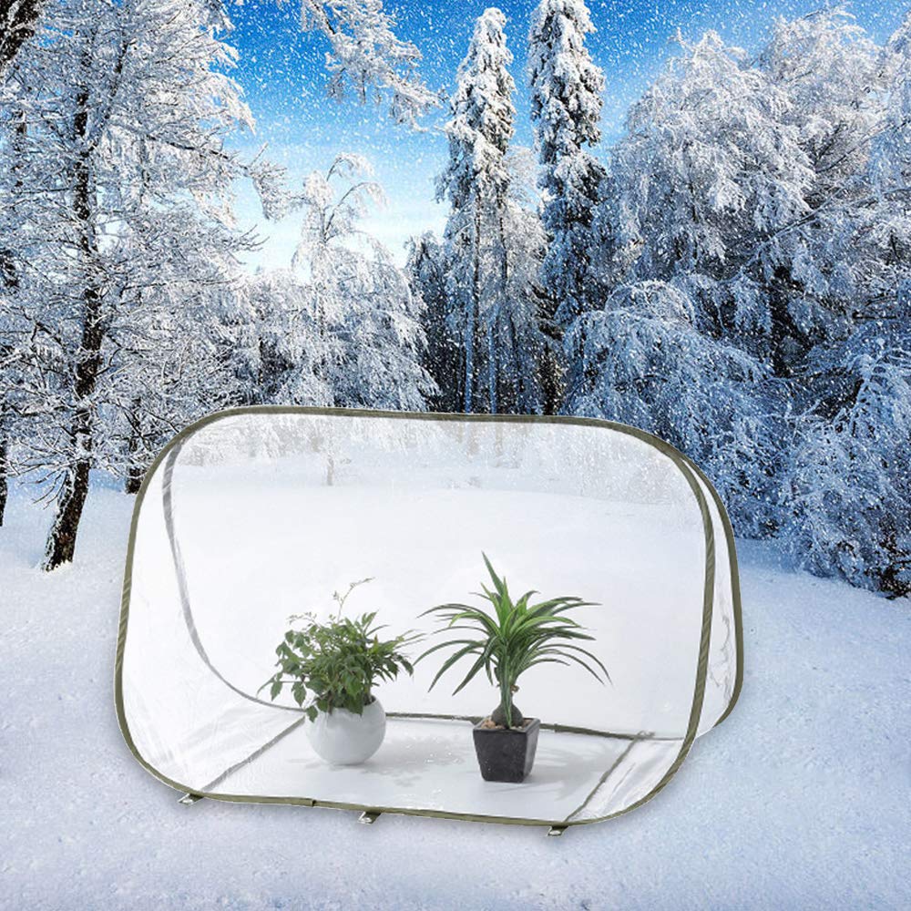 Pflanzenabdeckung Für Den Winter – 2 Stück, 50,8x30,5 Cm, Pop-Up-Gewächshaus Mit Reißverschluss