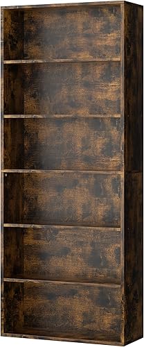 Miniatura 8 de Shintenchi Estantería triple de 4 niveles con 11 estantes abiertos, estante ancho para libros, estantería grande Etagere estantes abiertos para