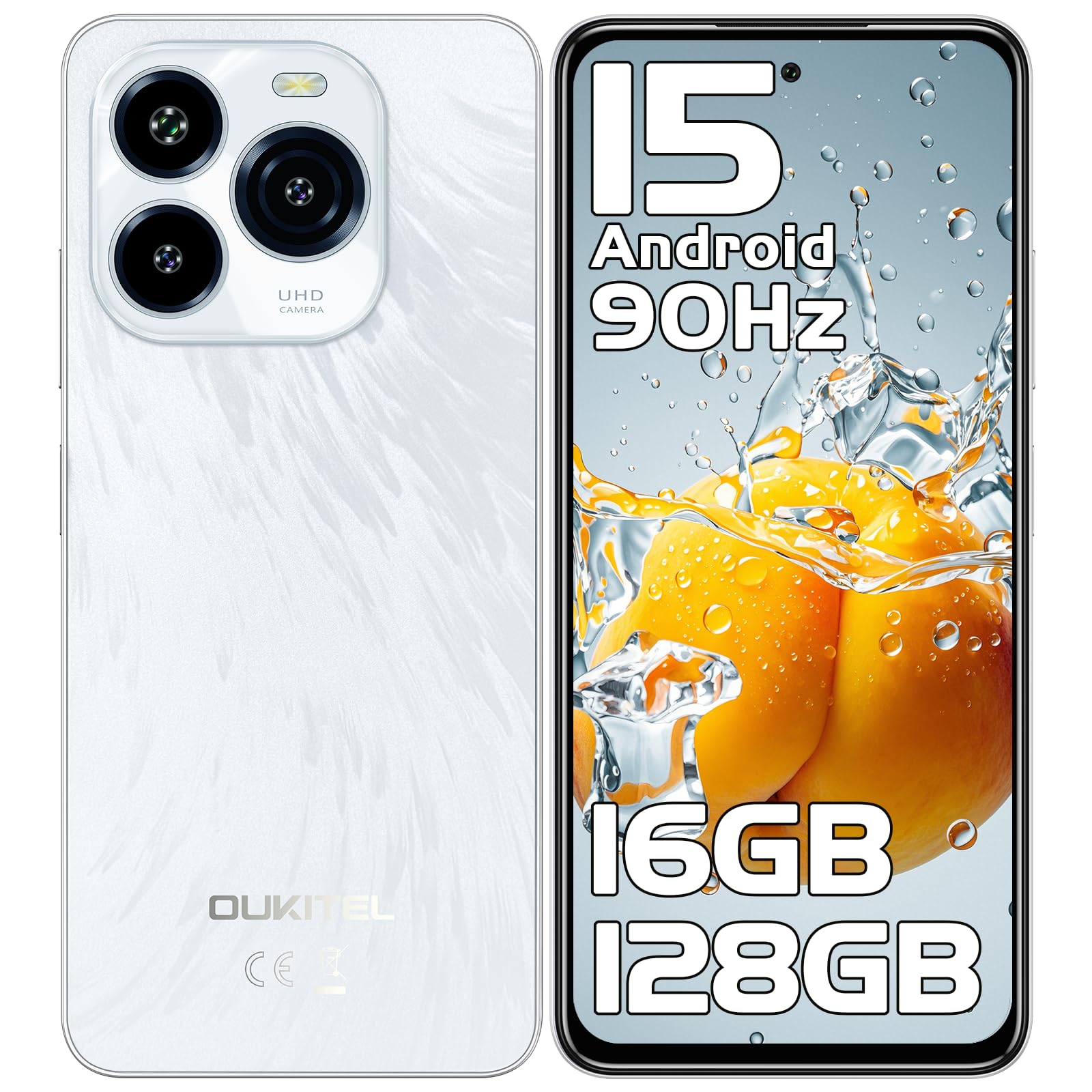 OUKITEL C65 Telefonos Moviles Libres Android 15-16GB + 128GB/1TB 
