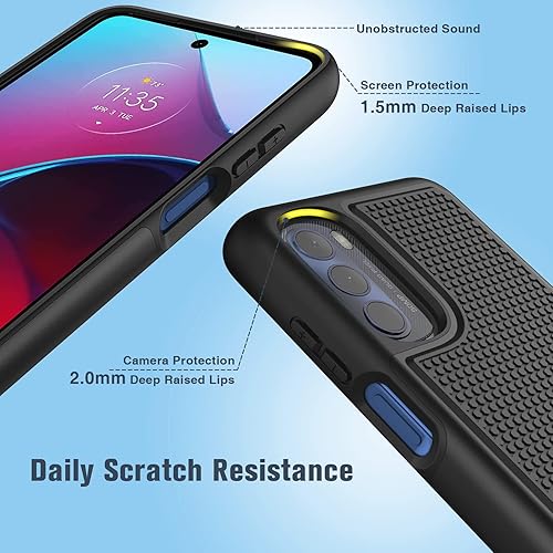 Miniatura 6 de BNIUT Funda para Motorola Moto G-Stylus 2022 funda protectora de doble capa resistente para teléfono celular, a prueba de golpes, con parte trasera