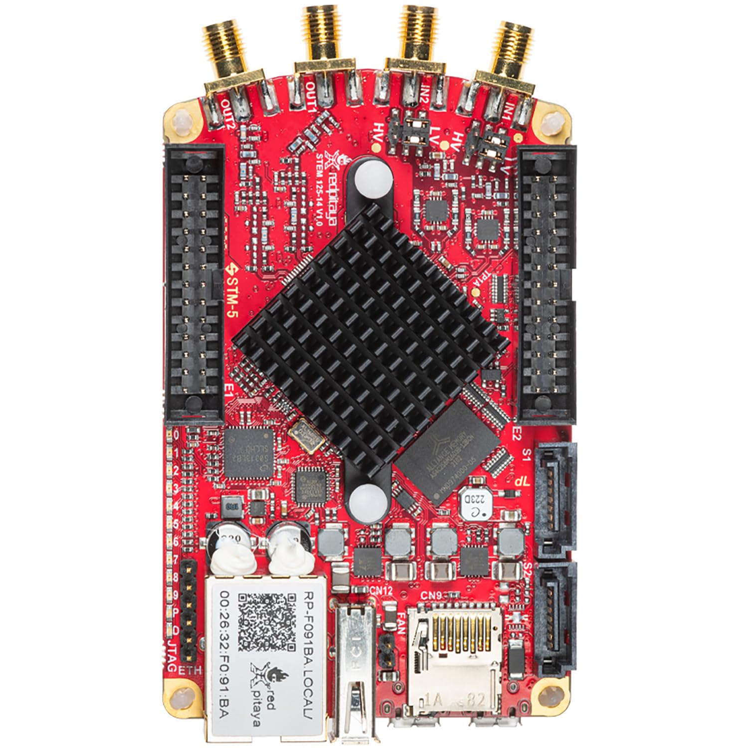 Red Pitaya STEMlab 125-14 Starter Kit - Versatile RF Signal Acquisition & Generation Platform with AMD Xilinx ZYNQ SoC, Dual 125MSps 14-bit I/O, Ethernet Connectivity - Oscilloscope & Signal Generator