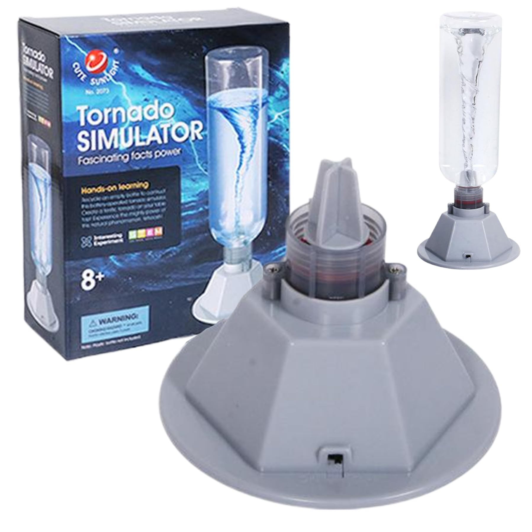 Tornado Maker Science Kit Battery Operated Tornado Toy, Recycle an Empty Bottle to Construct Maker for Boys & Girls Ages 8+, Science Kits Toys
