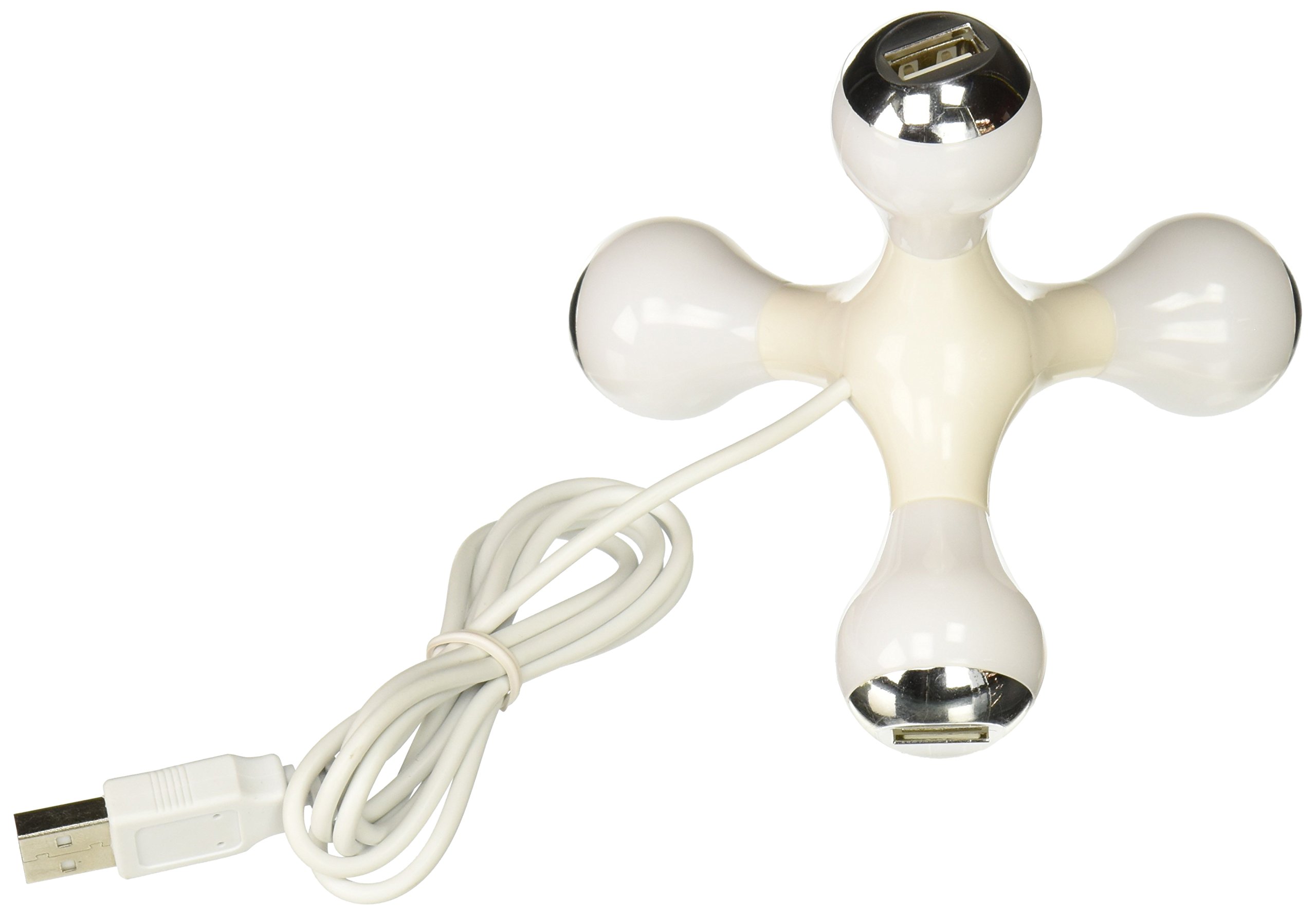 StealStreet SS-KD-560, 4.25 Inch Color Changing LED Mood Light Four Port USB 2.0 Hub, 4.25"