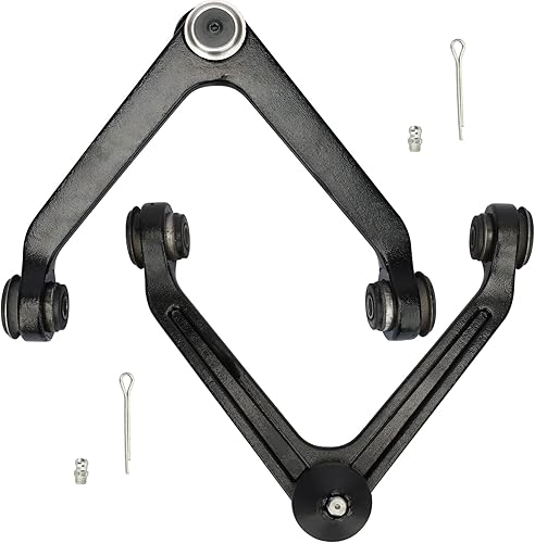 Miniatura 5 de 2WD Kit de suspensión delantera de 5 lengüetas para Dodge Ram 1500 2002 2003 2004 2005 Brazos de control superior con rótulas + barras