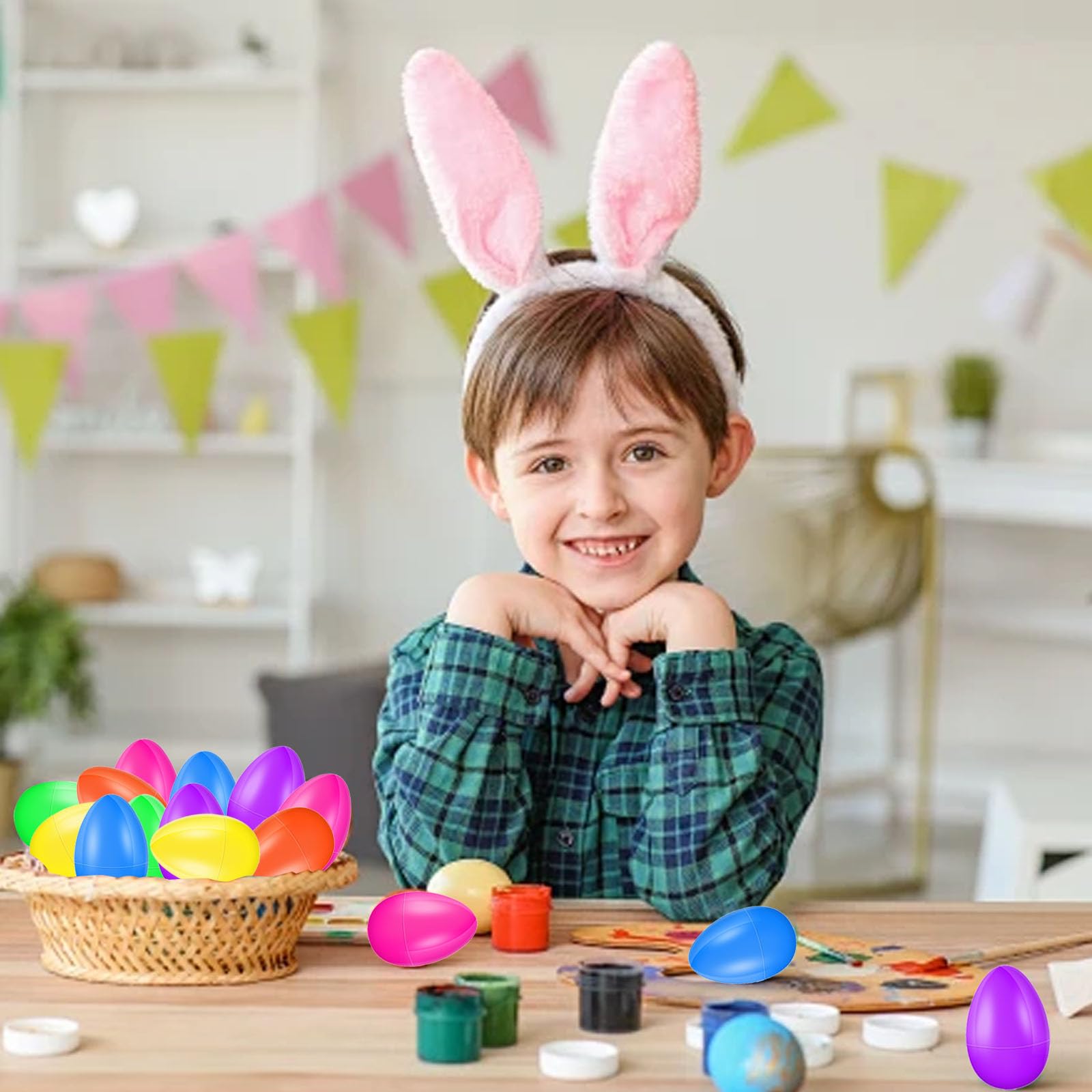 BSITSSS 12 PCS Colourful Easter Eggs, Fillable EasterEggs - Image 4