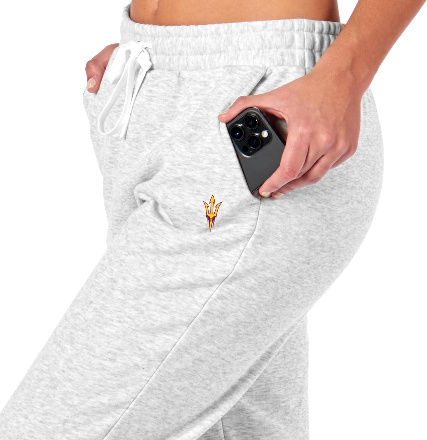 NCAA Women's Tapered Joggers with Pockets, Comfort-Fit Lounge Pants, Stretch Athletic Sweatpants for Running, Travel, Yoga - Image 3