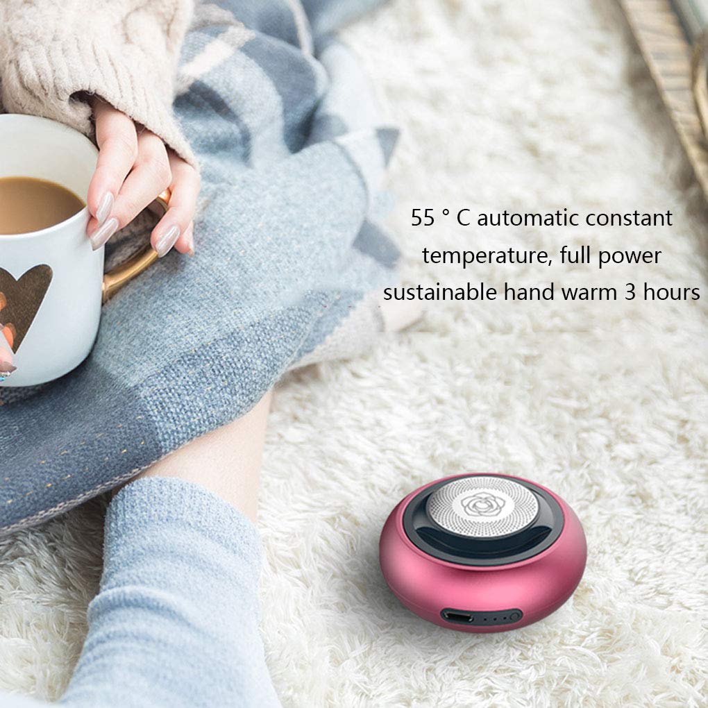 RajoNN Scaldamani USB Portatili, Mini Aromaterapia, Scaldamani Elettrico Ricaricabile Tascabile, Power Bank Portatili a Riscaldamento Rapido, Migliori Regali per Il Freddo Inverno Scaldamani