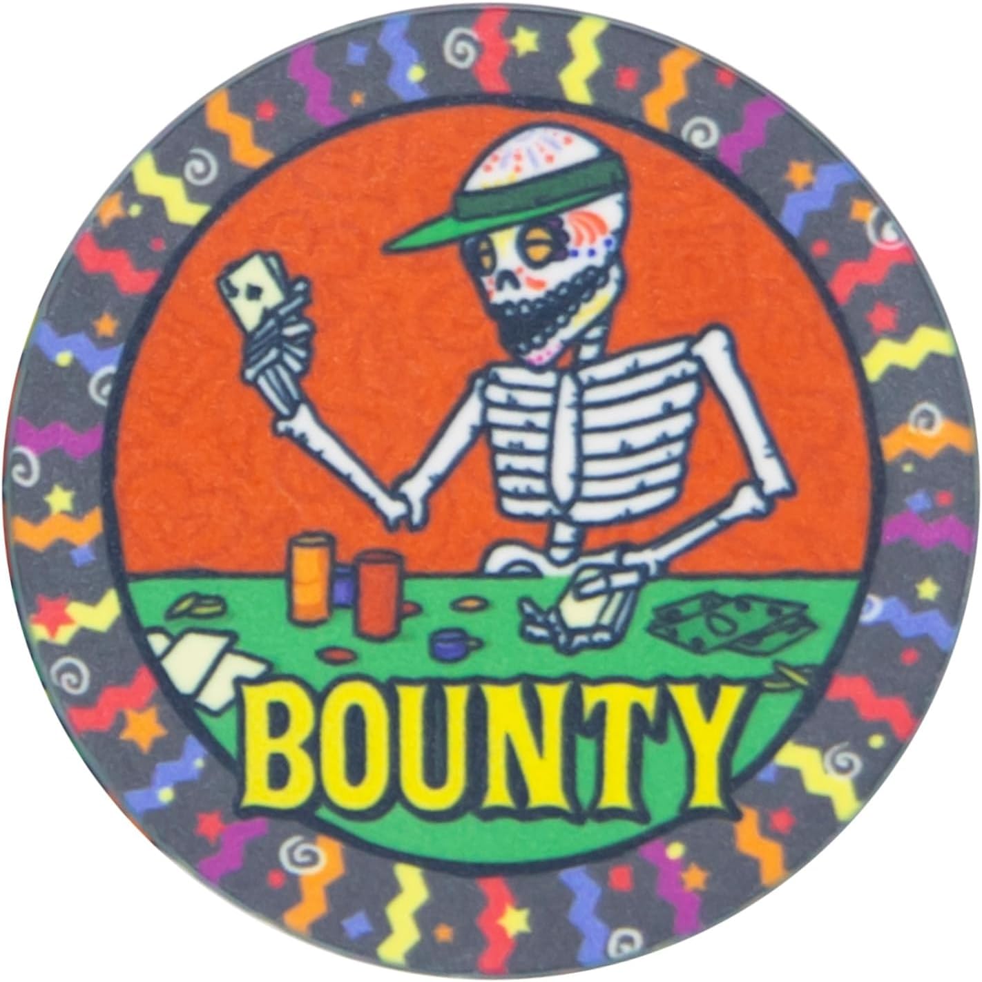43MM Dia De Los Muertos Bounty Poker Chips (Pack of 10)
