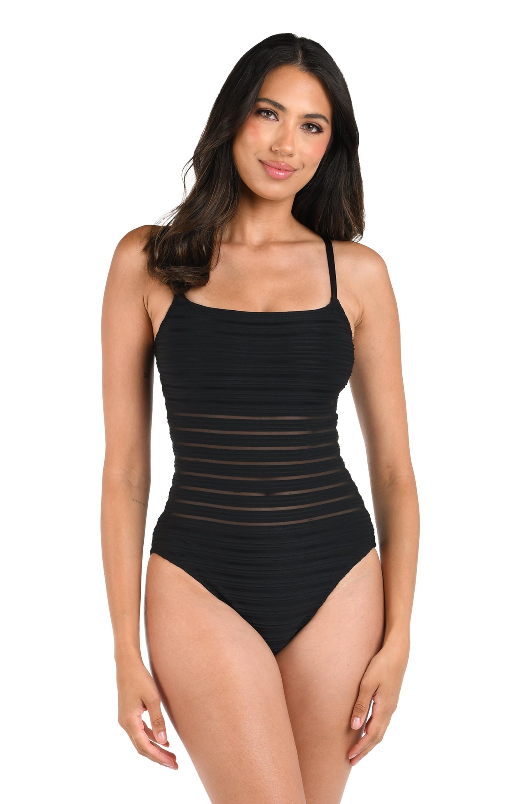 La Blanca Costume da Bagno Intero da Donna Island Goddess, Increspato sul Lato