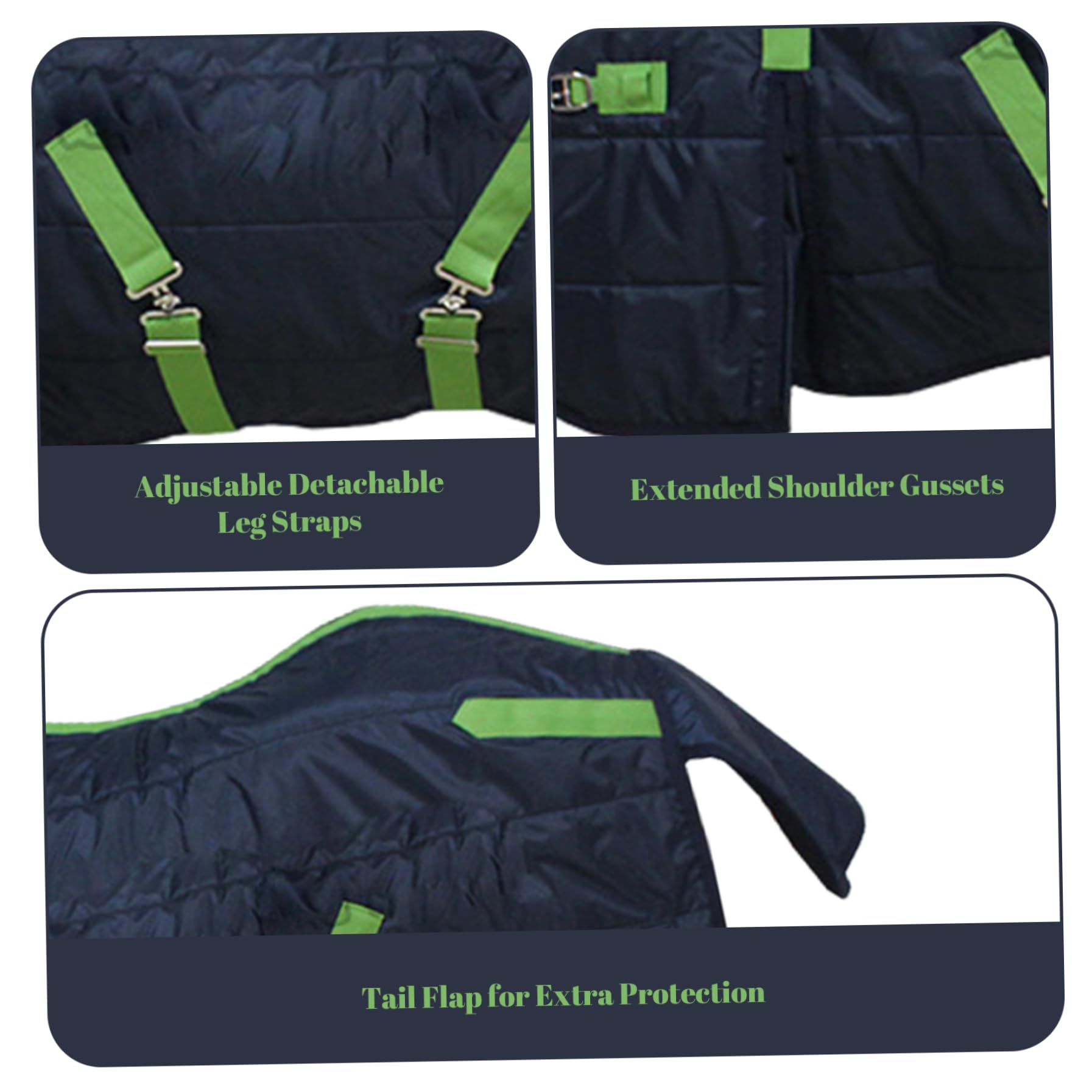 Manta para caballos, manta de invierno para caballos, 39 pulgadas, impermeable, de lujo, resistente al viento y cálida, espesa para invierno para mini, pony, potro, mantas