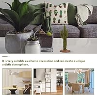 Vista 8 de Healifty 4 figuras de cactus artificiales para decoración de cactus, plantas de cactus artificiales