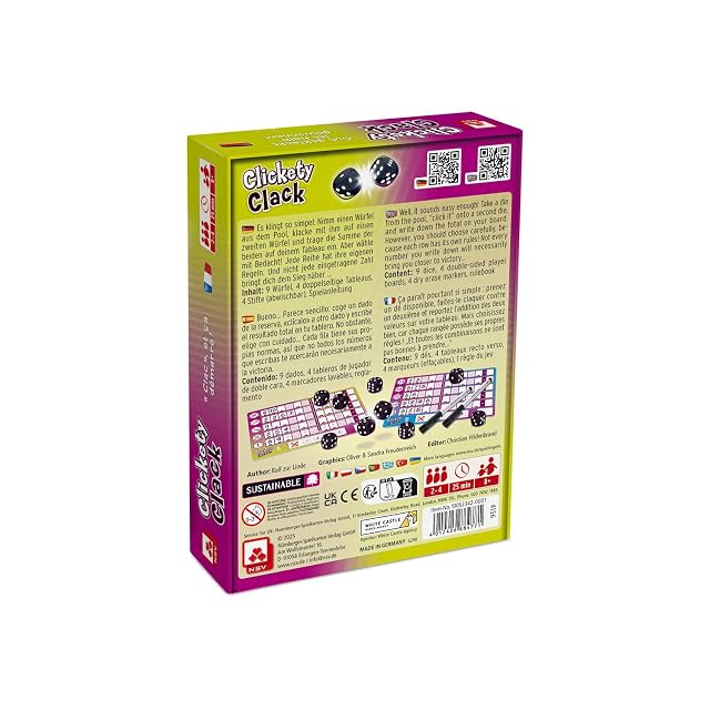 Foto 2 de 7 de NSV - 4156 - Clickety CLACK - Juego de Dados