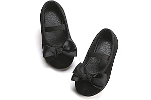 Toddler Flower Girl Dress Shoes for Black