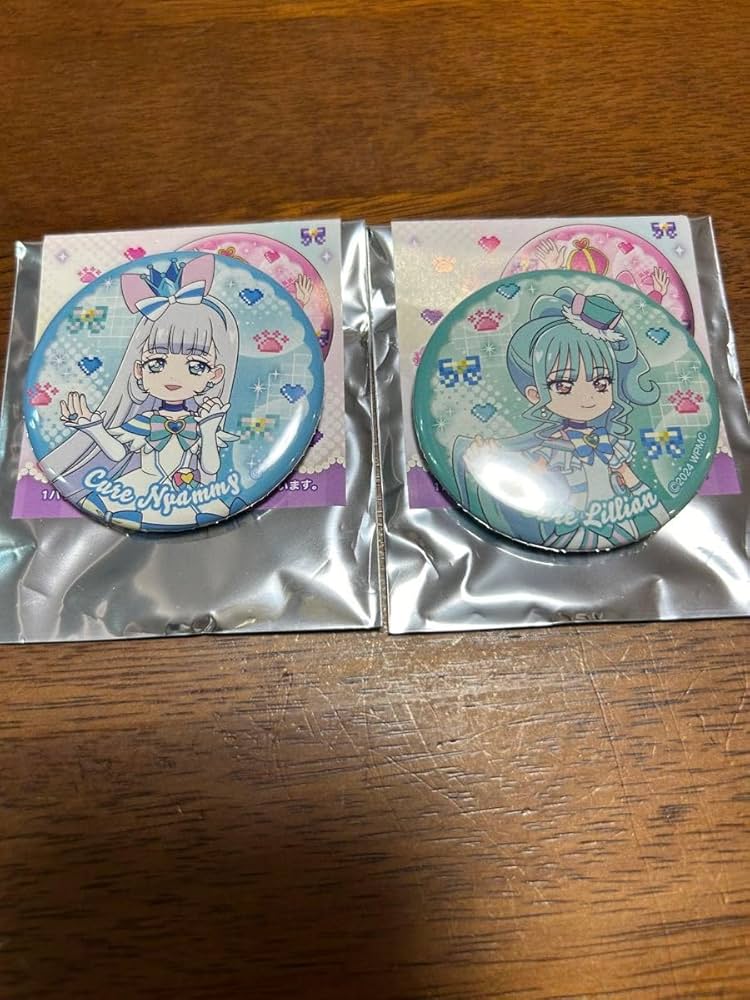 感謝祭 キュアリリアン キュアニャミー 缶バッジ わんだふるぷりきゅあ わんだふるぷりきゅあ 感謝祭 缶バッジ キュアニャミー ラメ