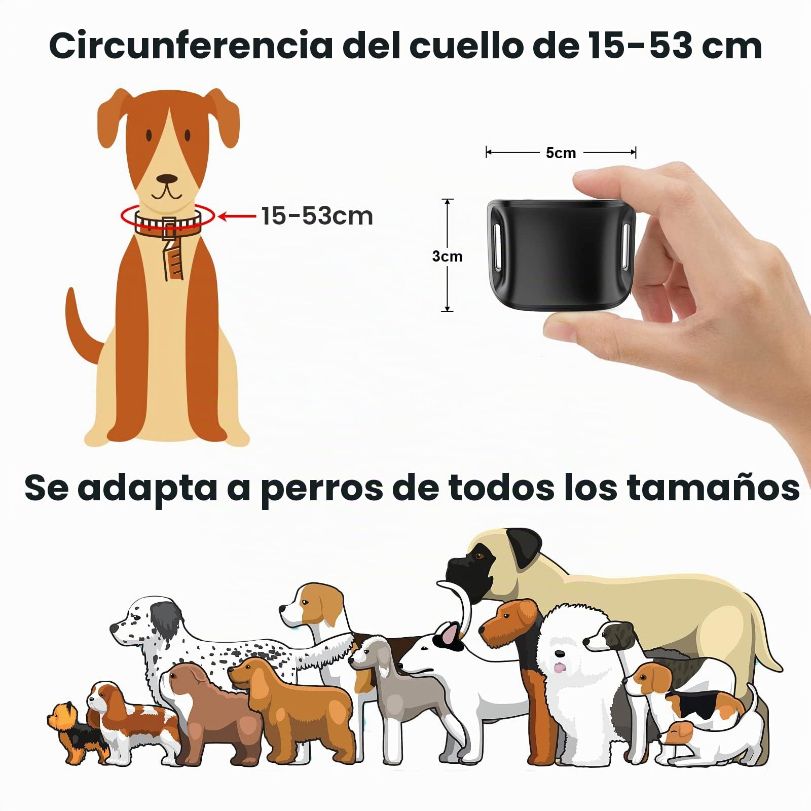 HZK Collar de Corteza de Perro PequeñO, Recargable Collares Antiladridos para Entrenamiento de Perros con 7 Modos de Sensibilidad Y VibracióN de Pitido, Negro