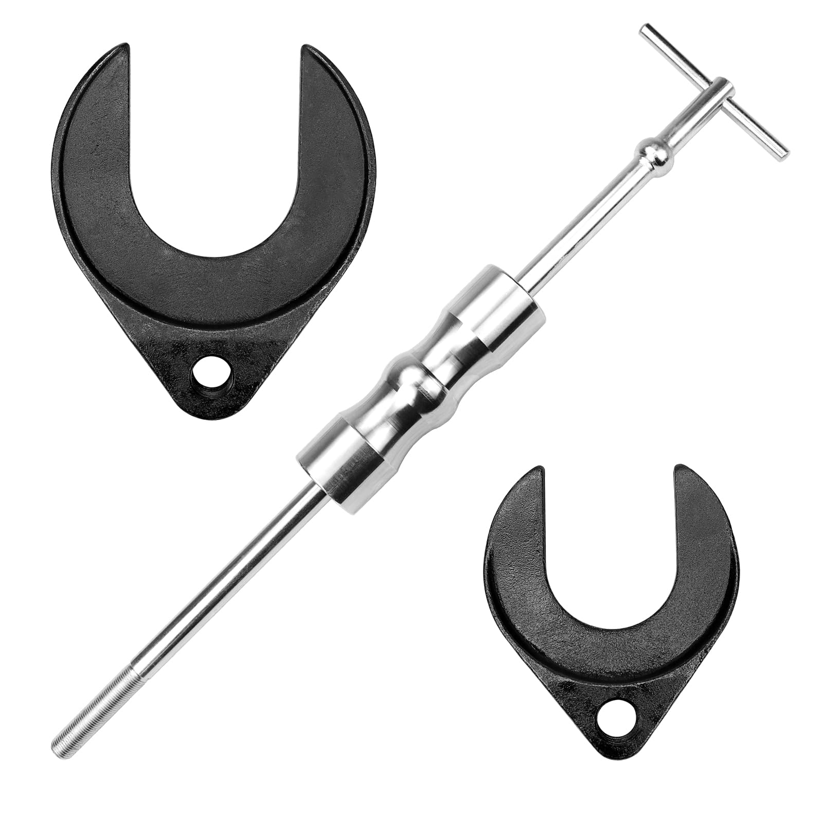 FEXON Inner CV Axle Puller Removal Tool with 5/8"-18 Slide Hammer & Adapter, Slide Hammer Attachment Bearing Puller Front Wheel Drive Axle Pulley Attachment Set with 63mm 48mm CV Joint Fork Adapter