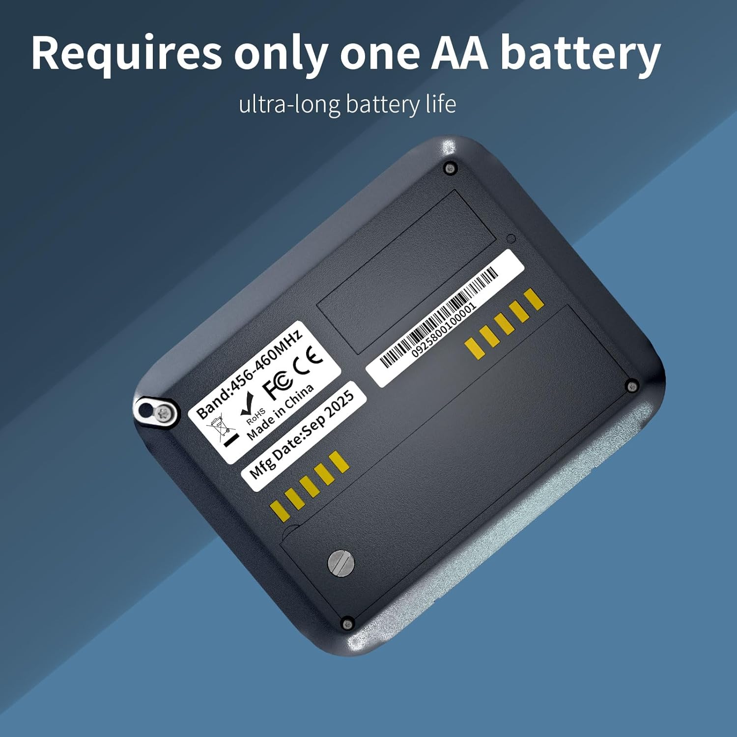 Programmable Alpha Pager Operates Within The Frequency Ranges of 143-151MHz,Square